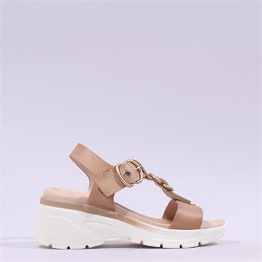Hispanitas Cedro Ring Buckle Sandal - Camel